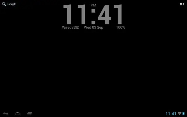 Simple Clock Wallpaper android App screenshot 1