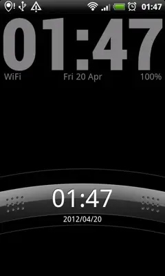 Simple Clock Wallpaper android App screenshot 2